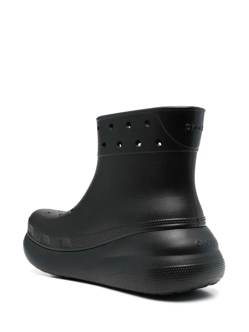 Crocs Enkellaarzen met plateauzool Zwart