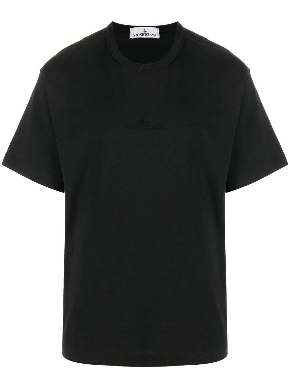 

Stone Island playera con logo estampado - Negro