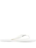 DSQUARED2 embossed-logo flip flops - White