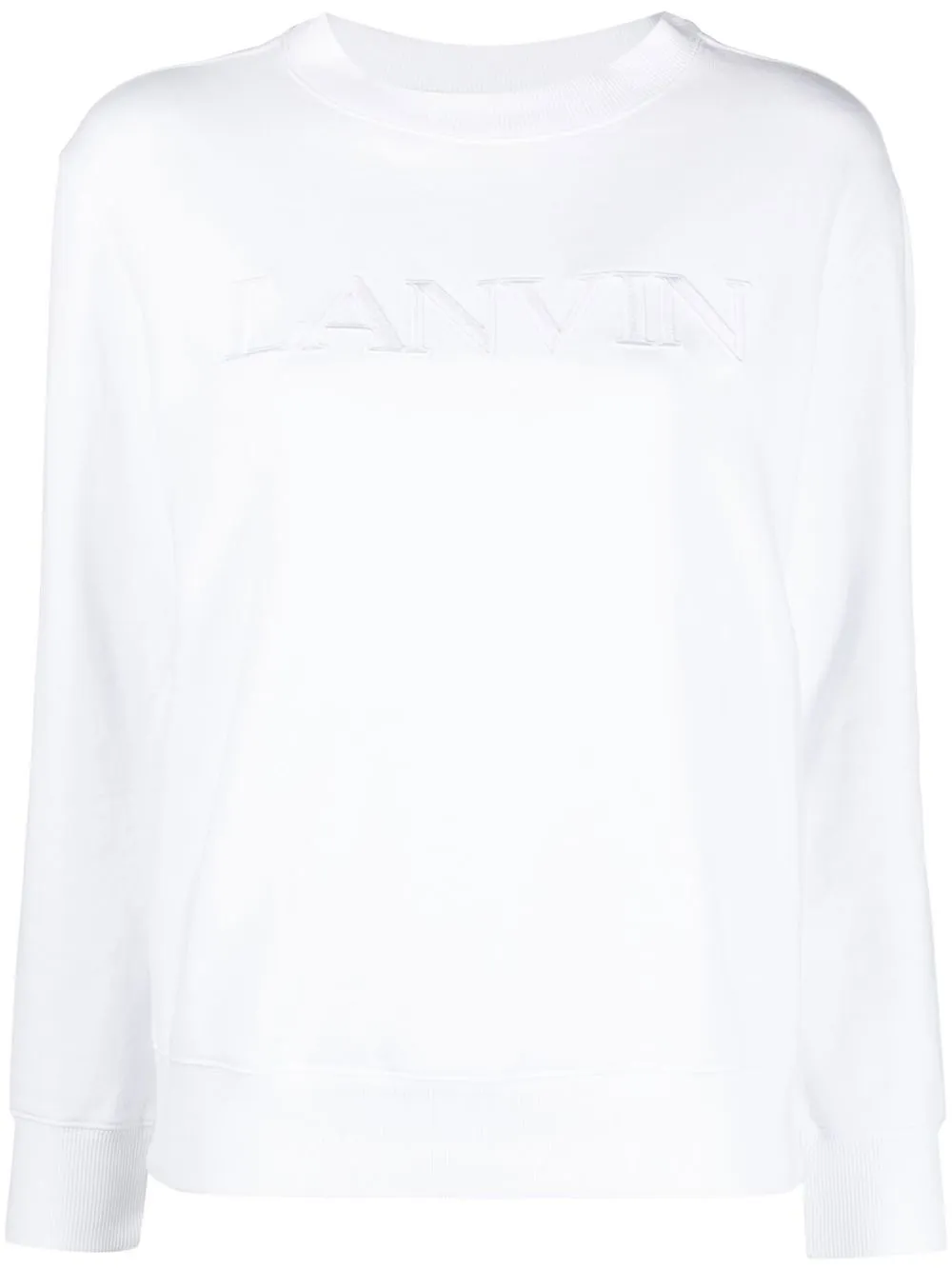 

Lanvin logo-patch crewneck sweatshirt - White