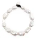 Monies baroque pearl necklace - White