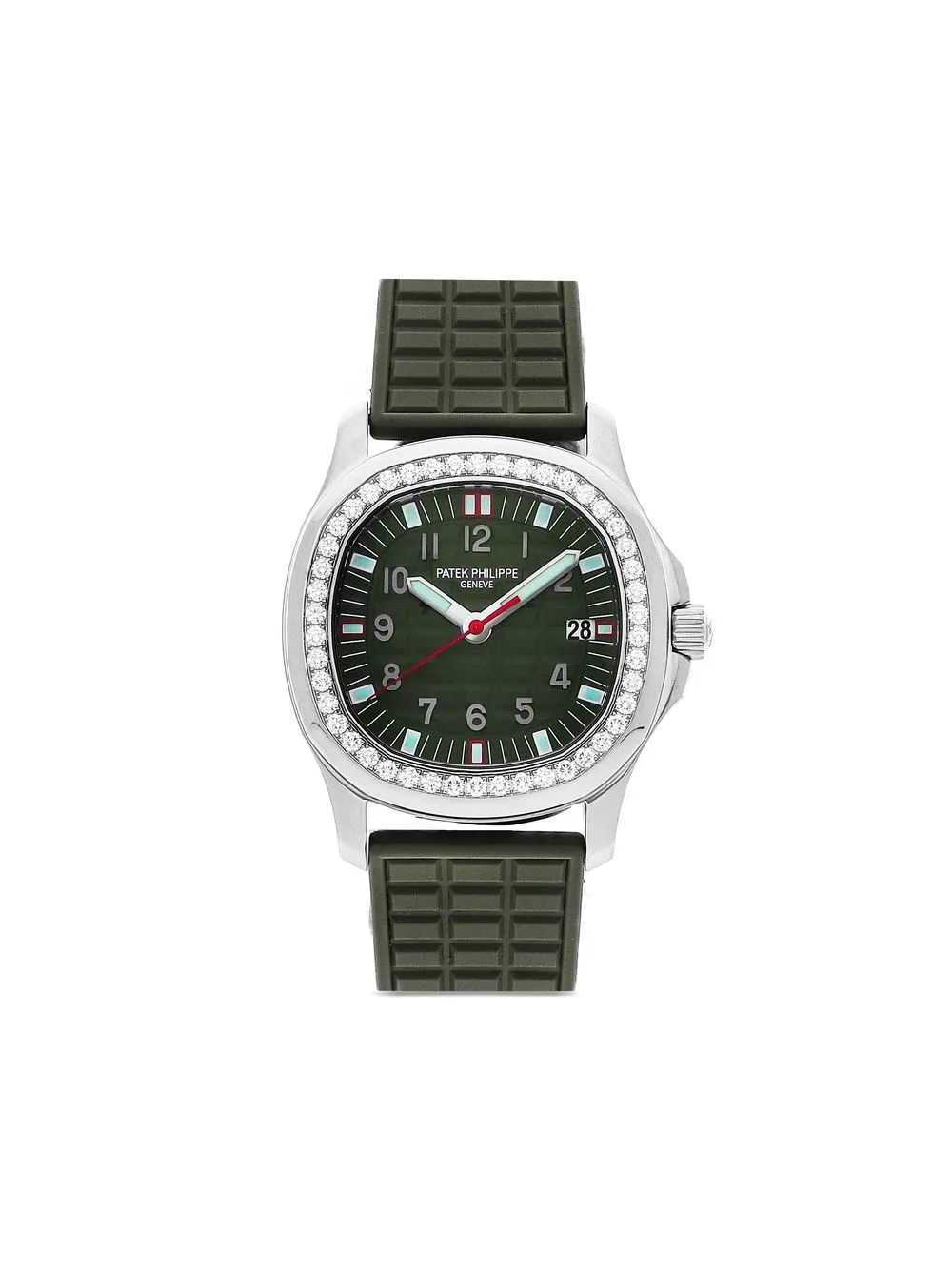 Pre-owned Patek Philippe  Aquanaut Luce 35mm In Green