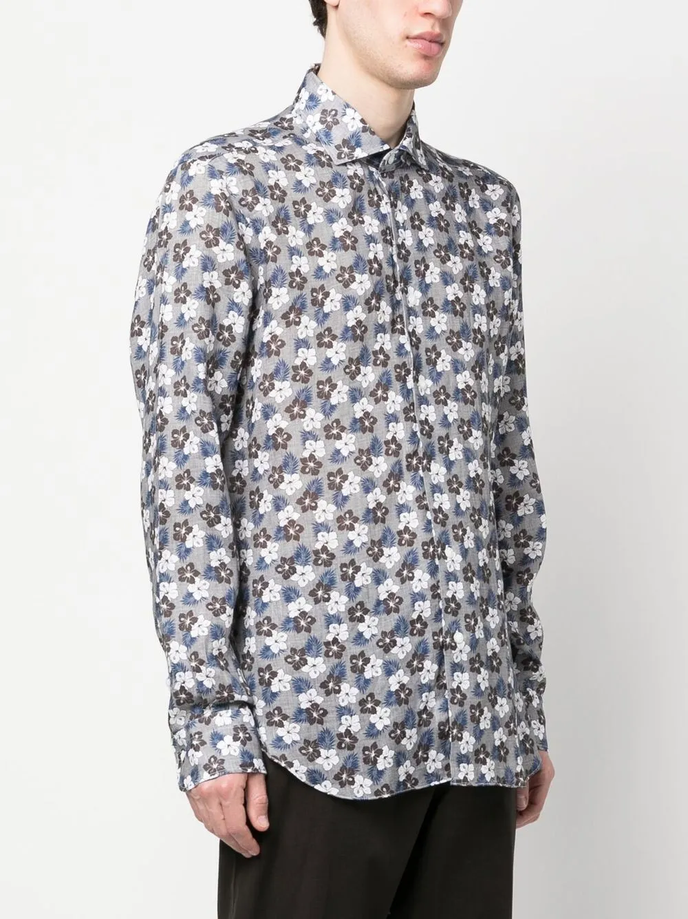 BARBA バルバ　リネン100% シャツ リネン ワイドカラーシャツ【New Bruno/ DANDY LIFE】｜BARBA