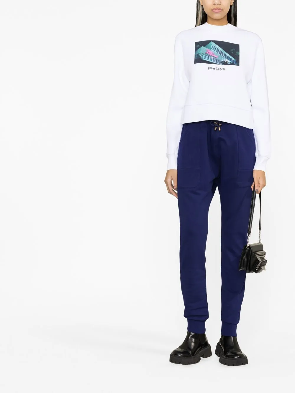 Palm Angels Sweater met print - Wit