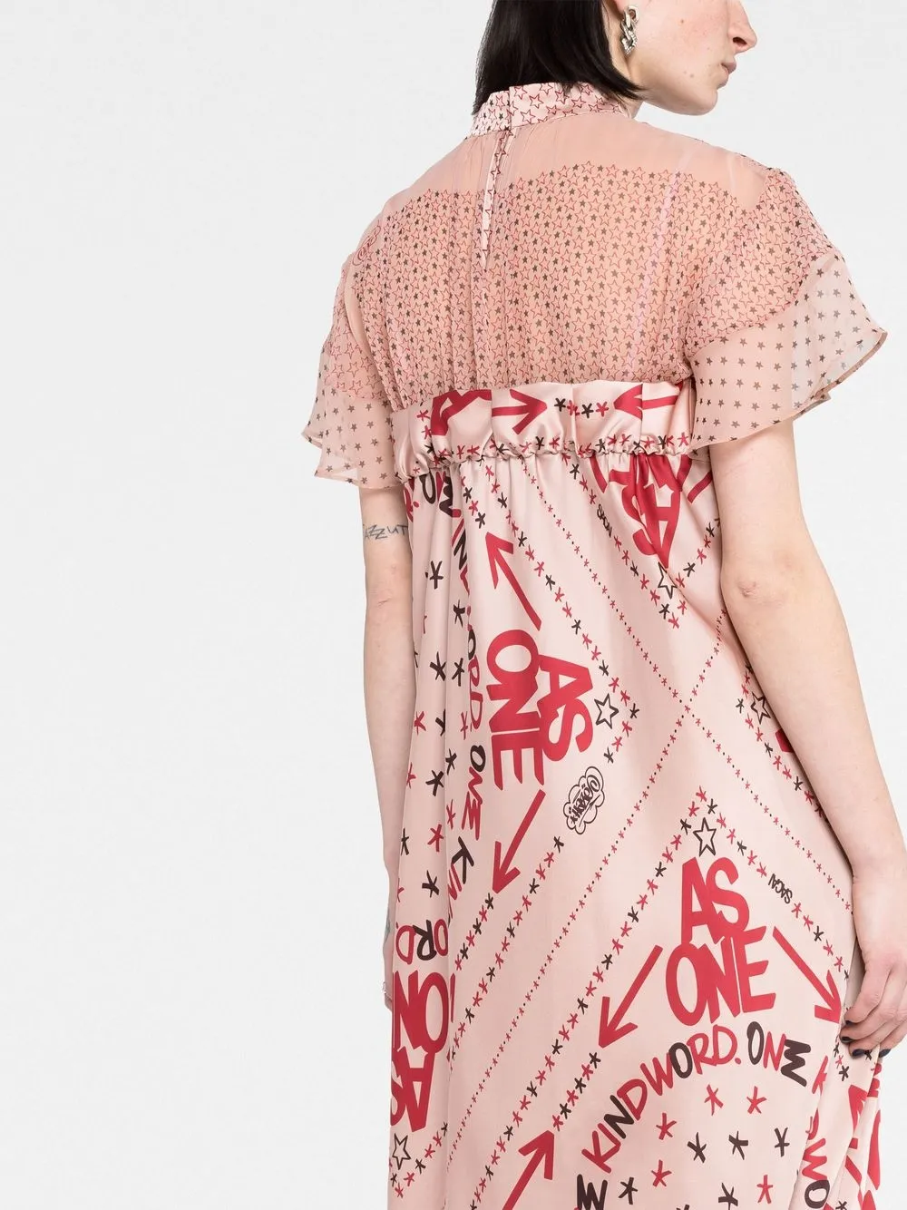 x Eric Haze logo print dress