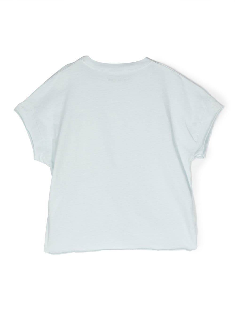 Zadig & Voltaire Kids T-shirt met logoprint - Blauw