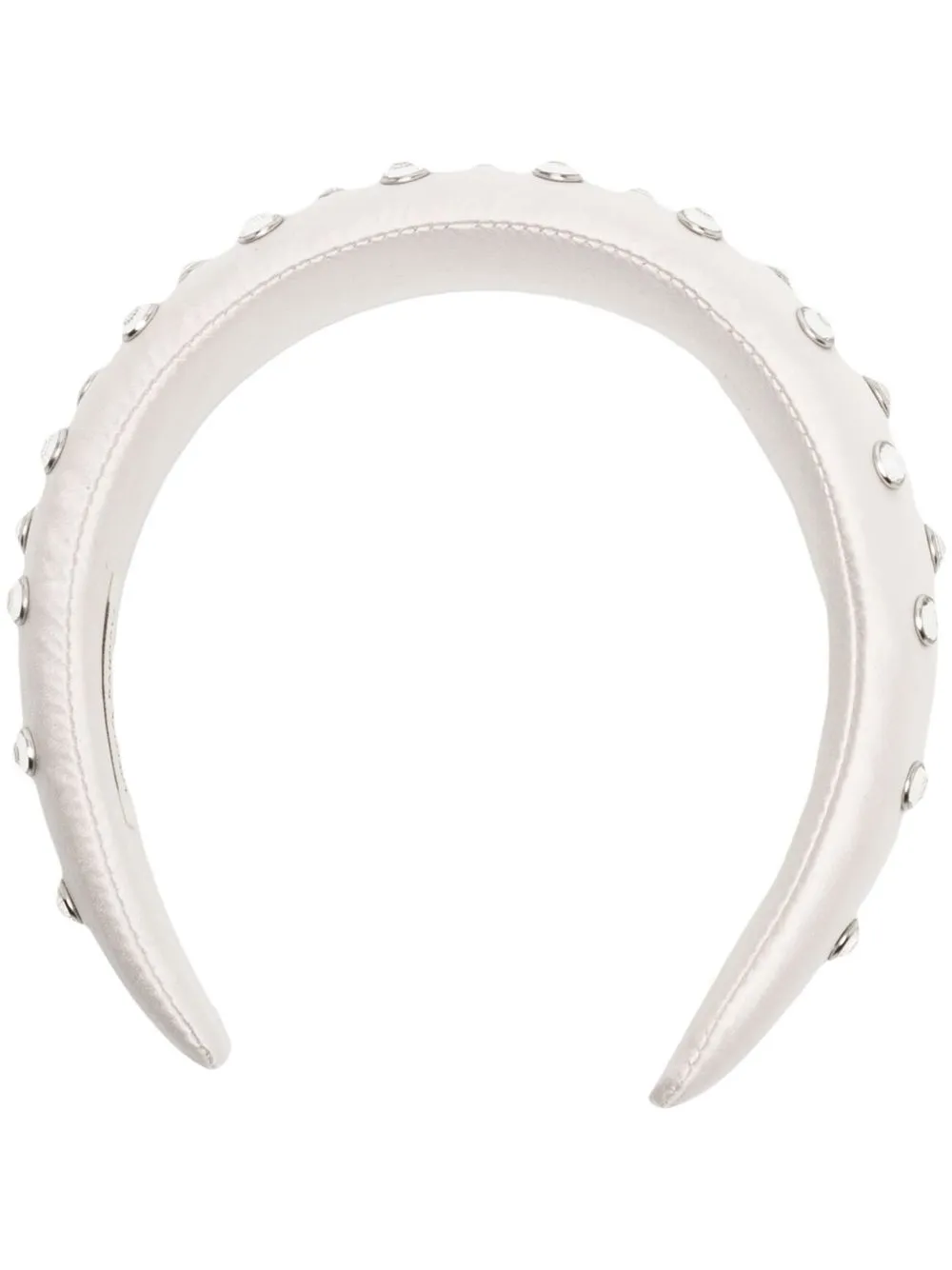 Loeffler Randall Women's Oversized Crystal-embellished Headband In White