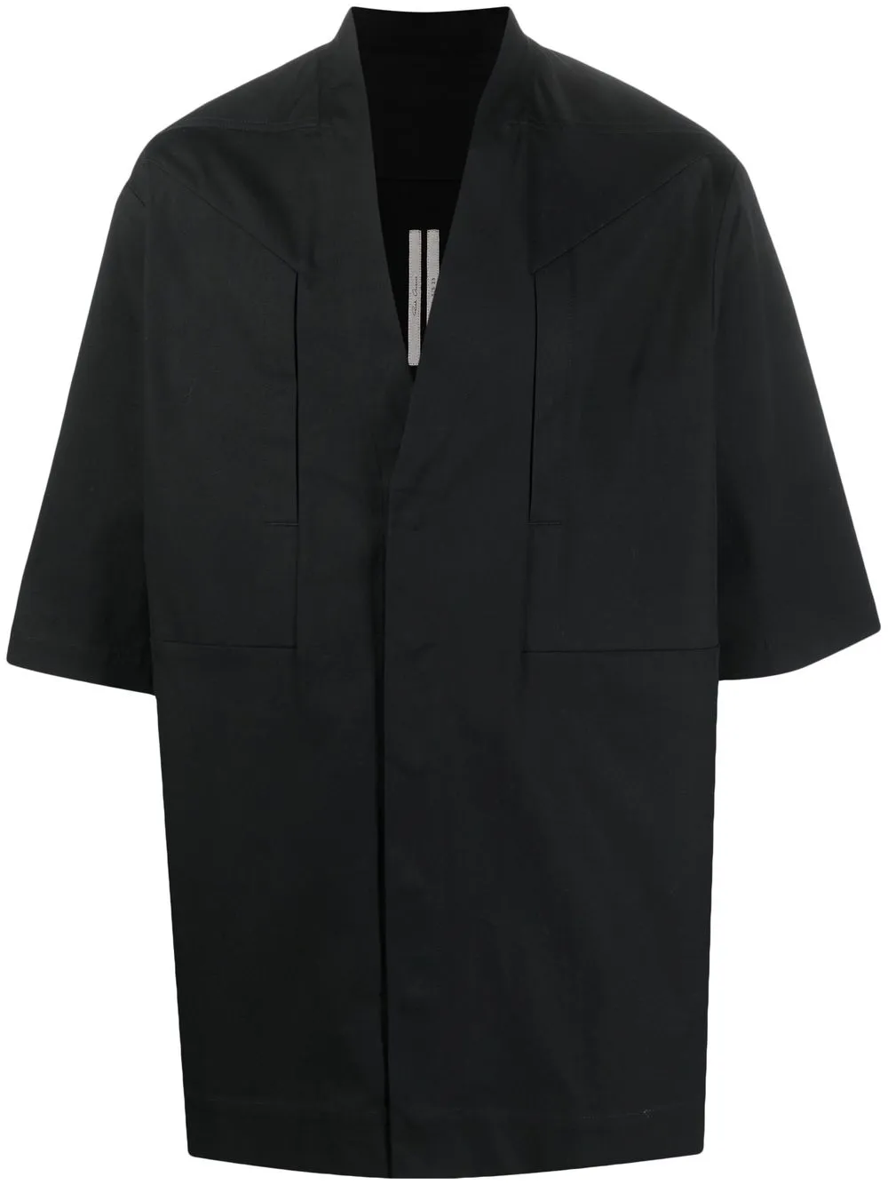 

Rick Owens V-neck button-down shirt - Black