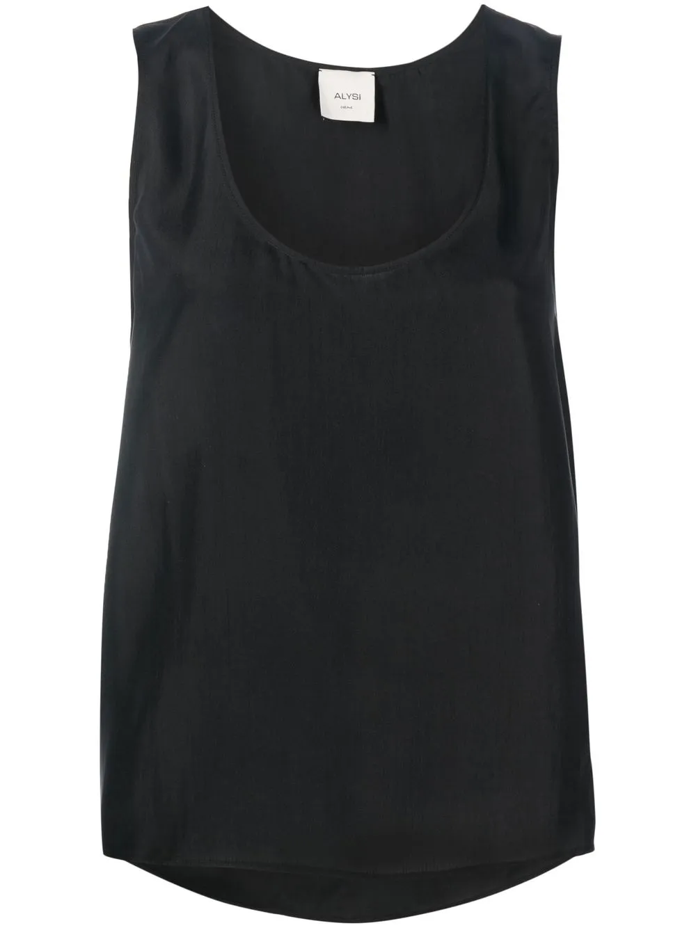 

Alysi sleeveless silk tank top - Black