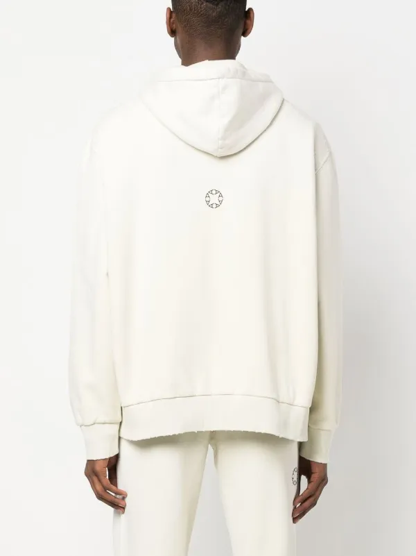 1017 ALYX 9SM logo-print Cotton Hoodie | Neutrals | FARFETCH