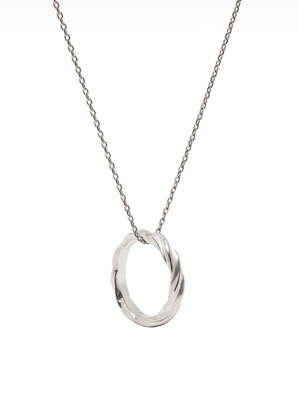 

Maison Margiela thin-band pendant necklace - Silver