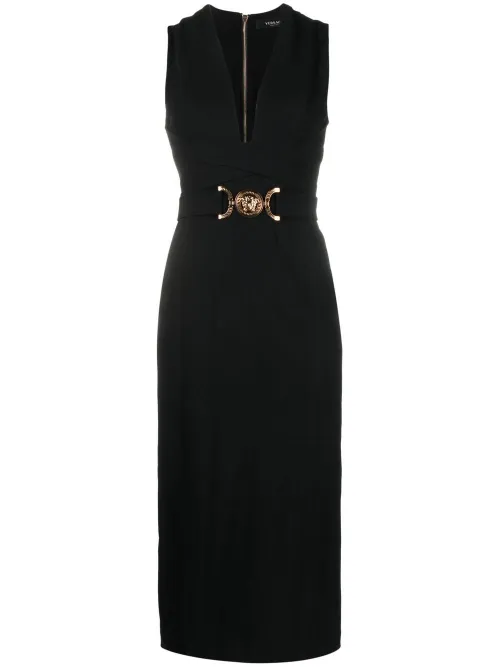 Robe Medusa mi-longue 95 - Versace - Modalova