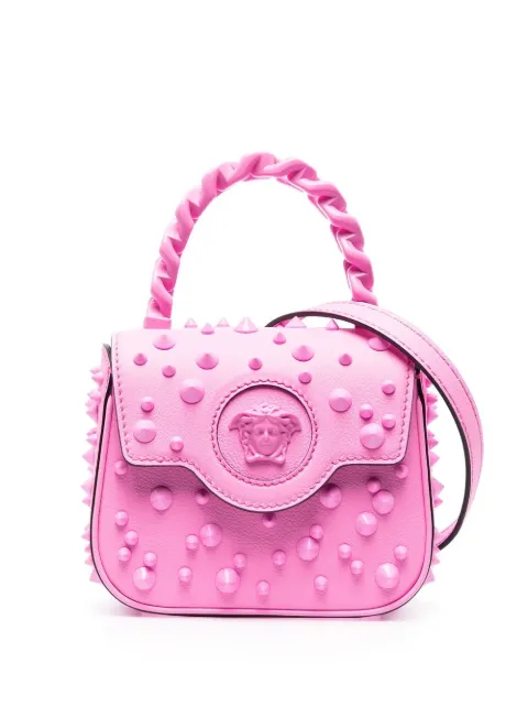 Versace La Medusa studded mini bag