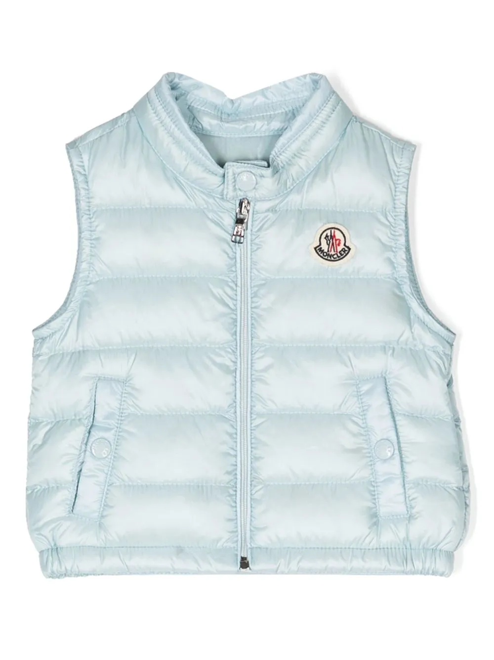 

Moncler Enfant logo-patch padded gilet - Blue