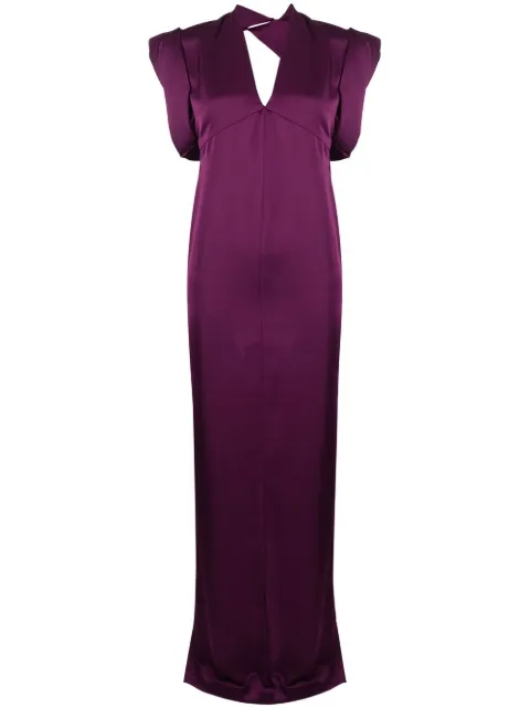 The Attico Kara V-neck dress