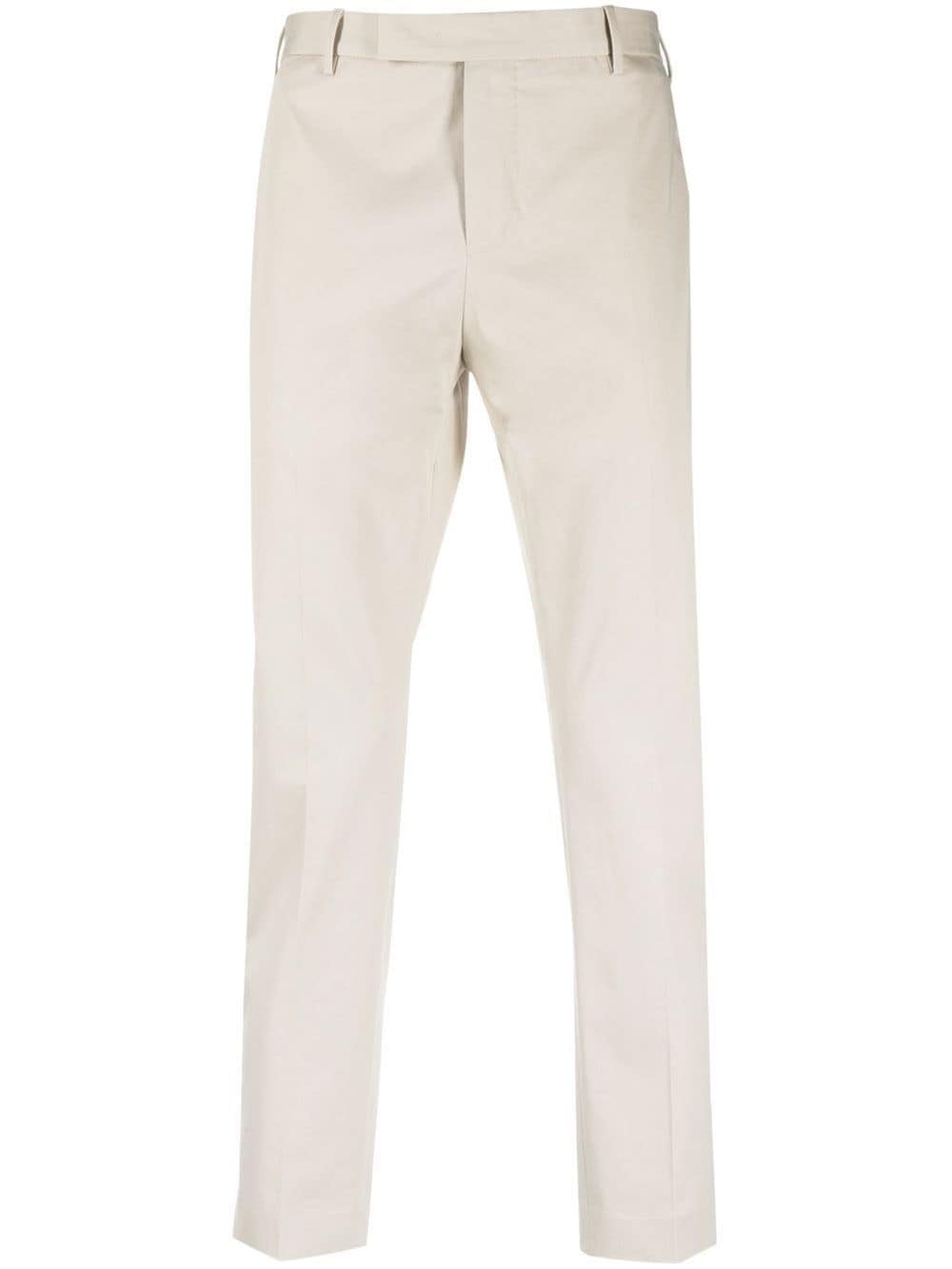 Pt Torino Tapered Tailored Trousers In Neutrals