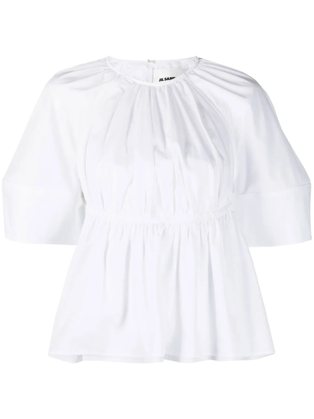 

Jil Sander cut-out cotton top - White