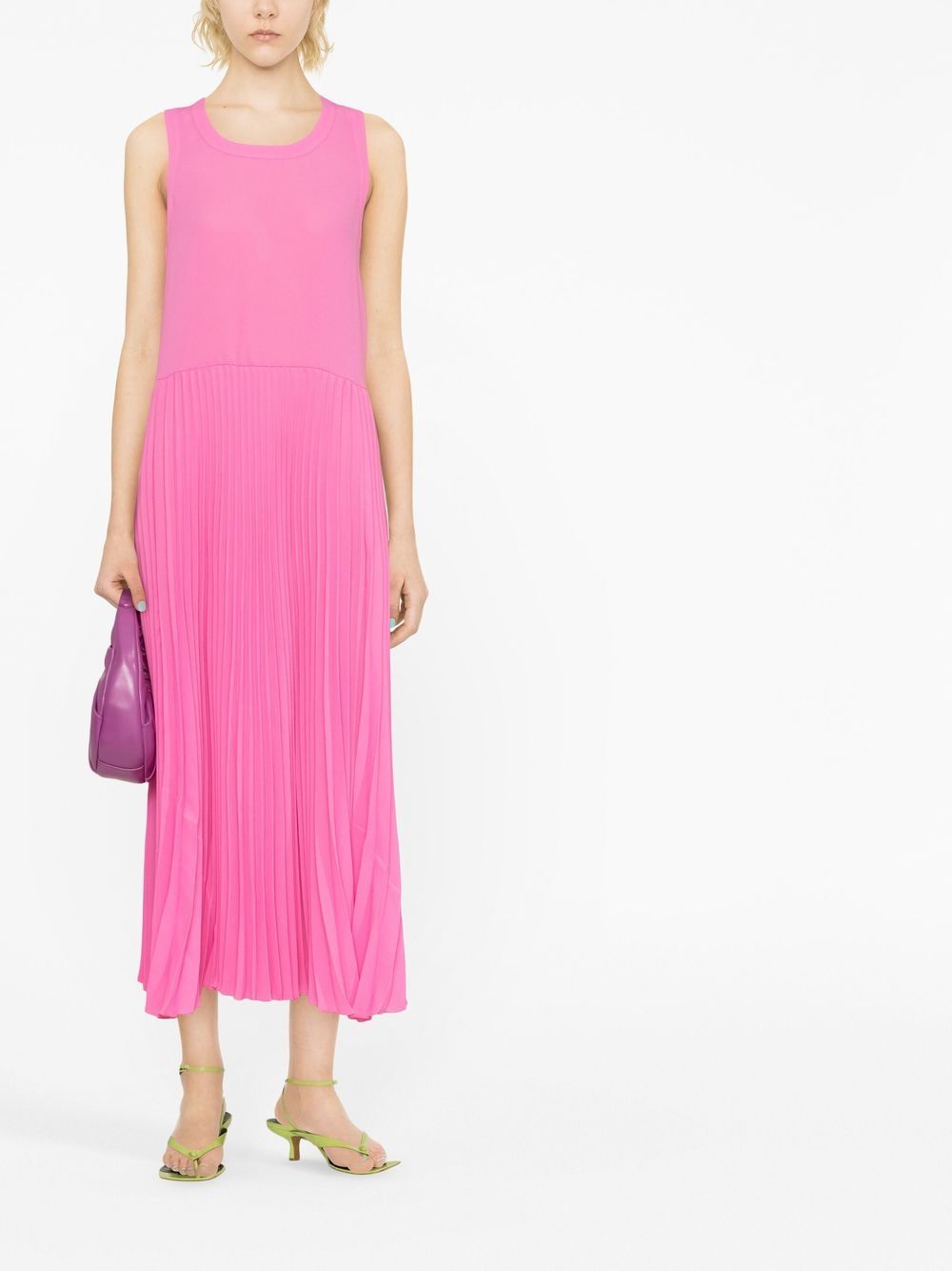 RED Valentino Geplooide midi-jurk - Roze