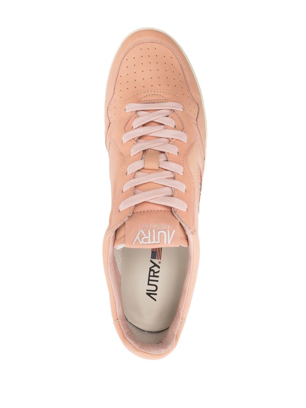 Shop Autry Logo-patch Sneakers In Pink