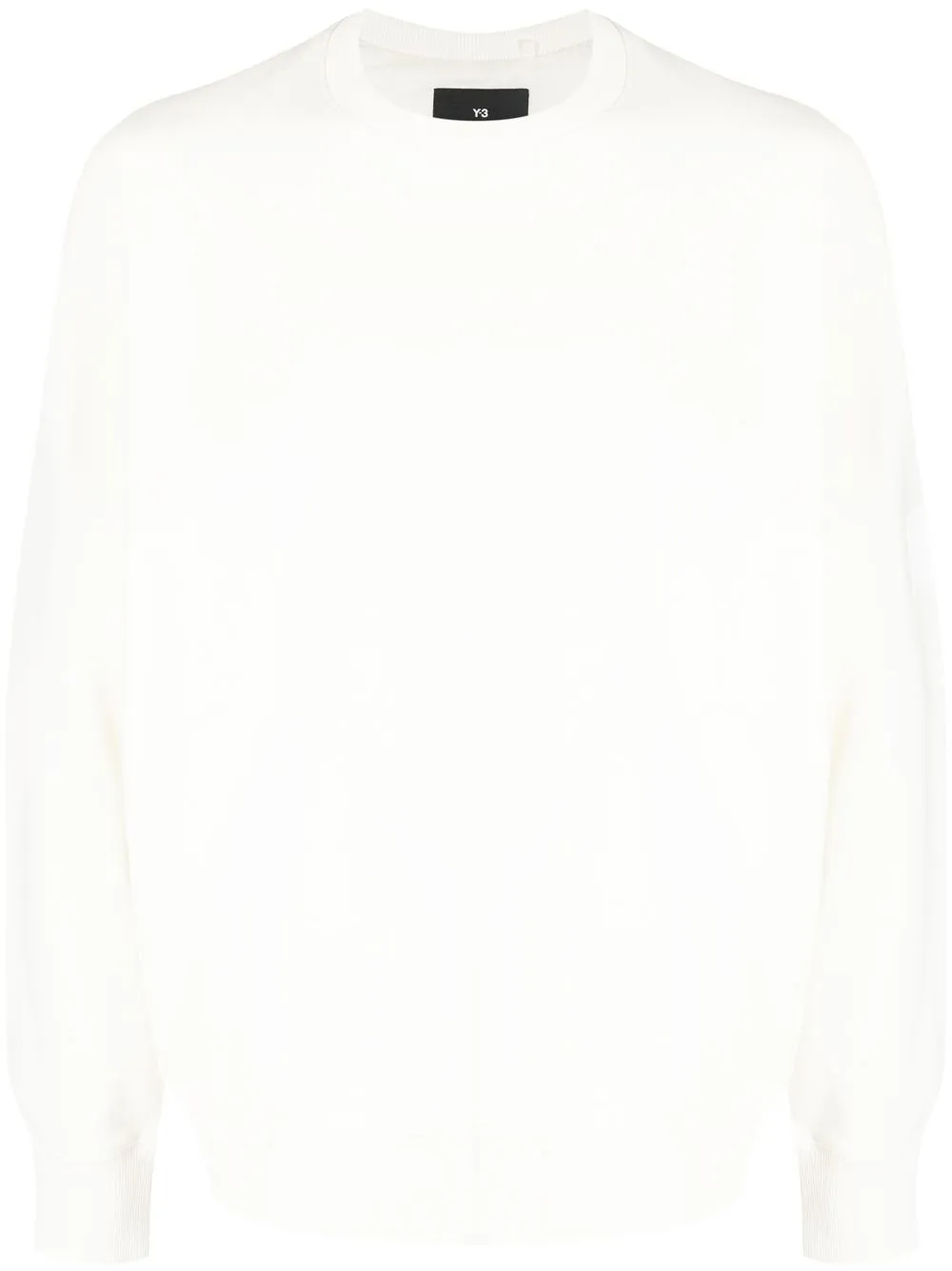 

Y-3 solid colour sweatshirt - White