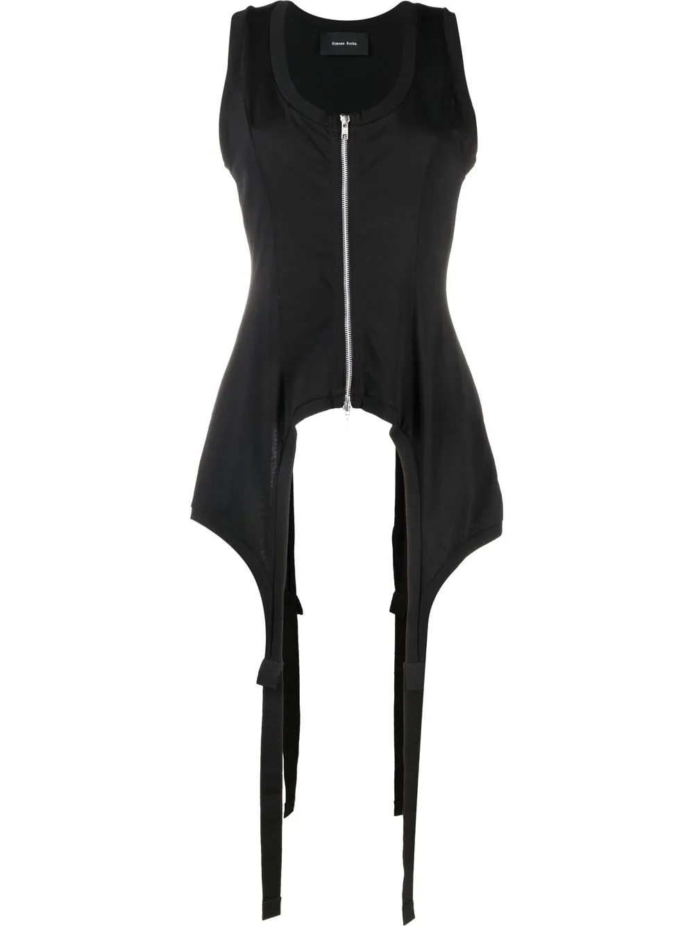 

Simone Rocha zip-fastening sleeveless top - Black