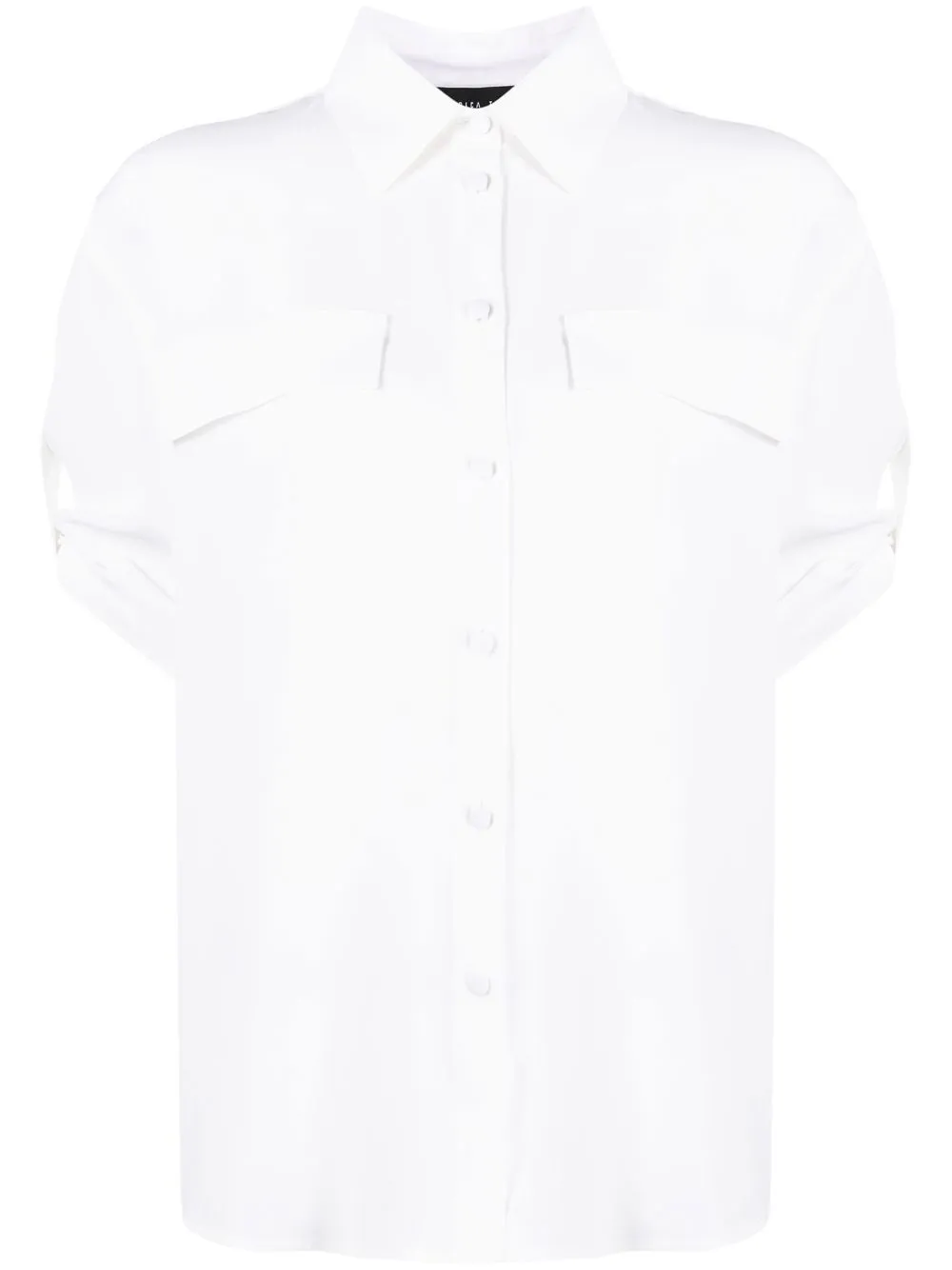 

Federica Tosi camisa con botones y medias mangas - Blanco