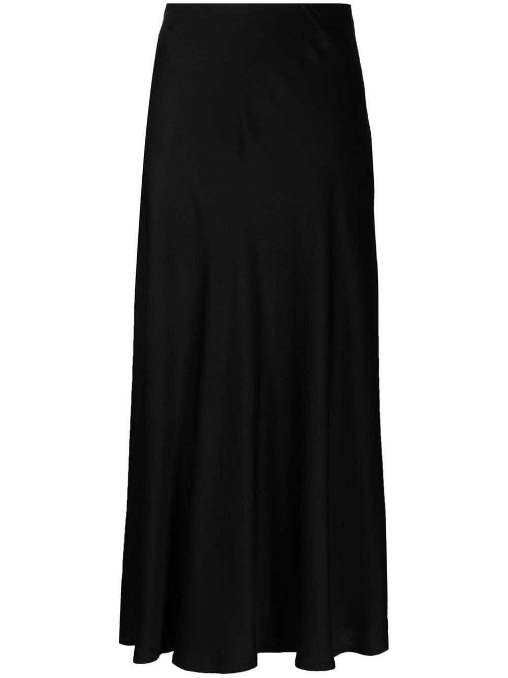 L Agence High-waisted Midi Skirt In Black