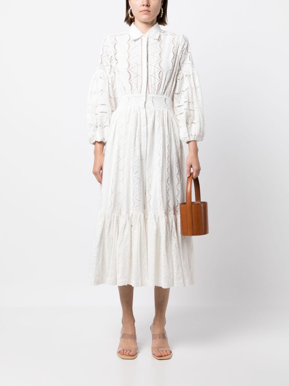 Shop Evarae Sienna Cotton Maxi Dress In White