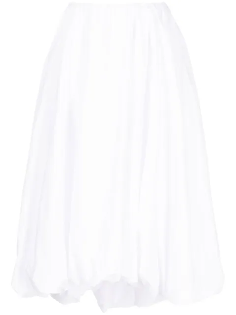STAUD Mariposa puffball-hem skirt