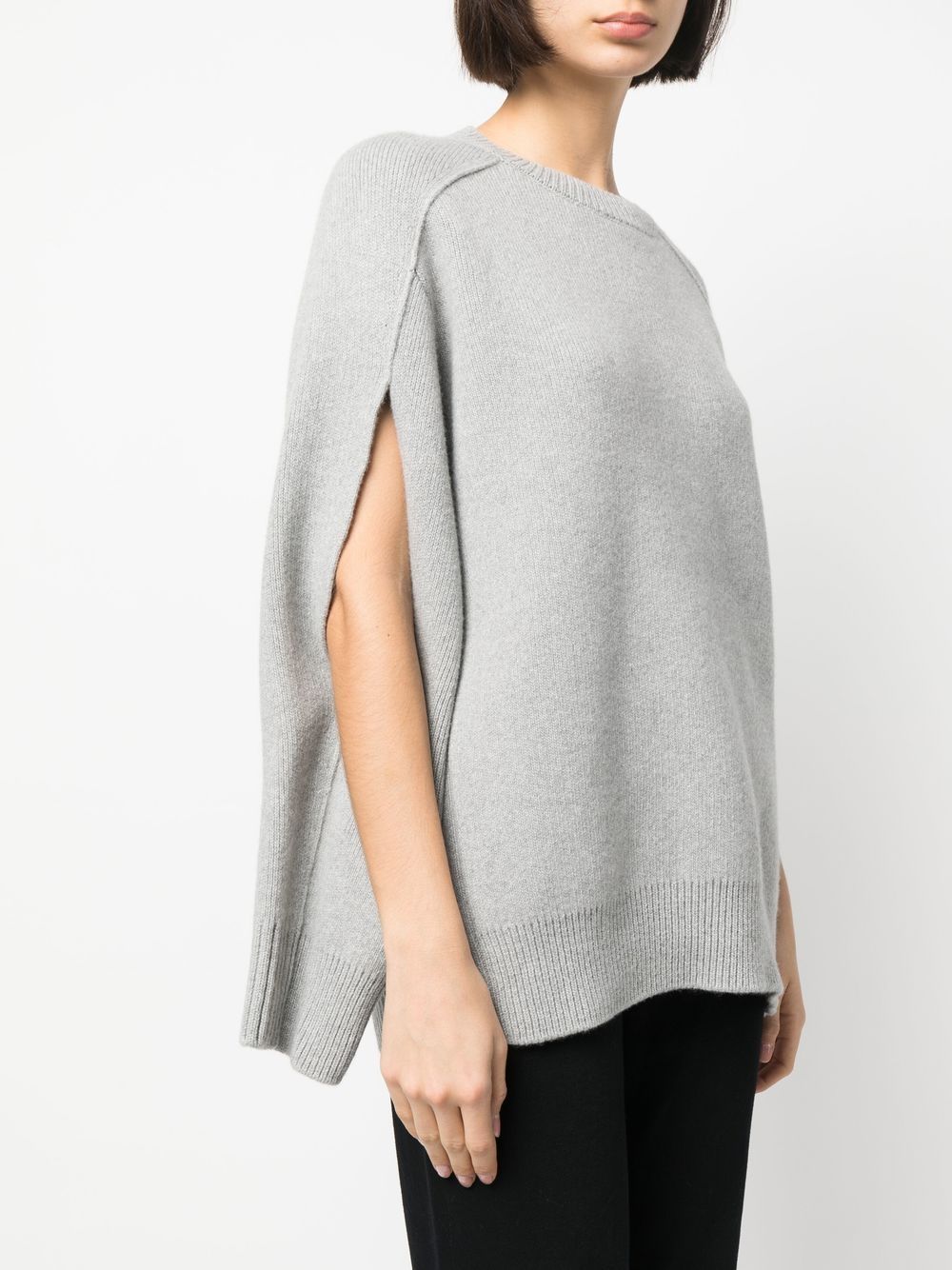 Lanvin round-neck cape-back jumper Women