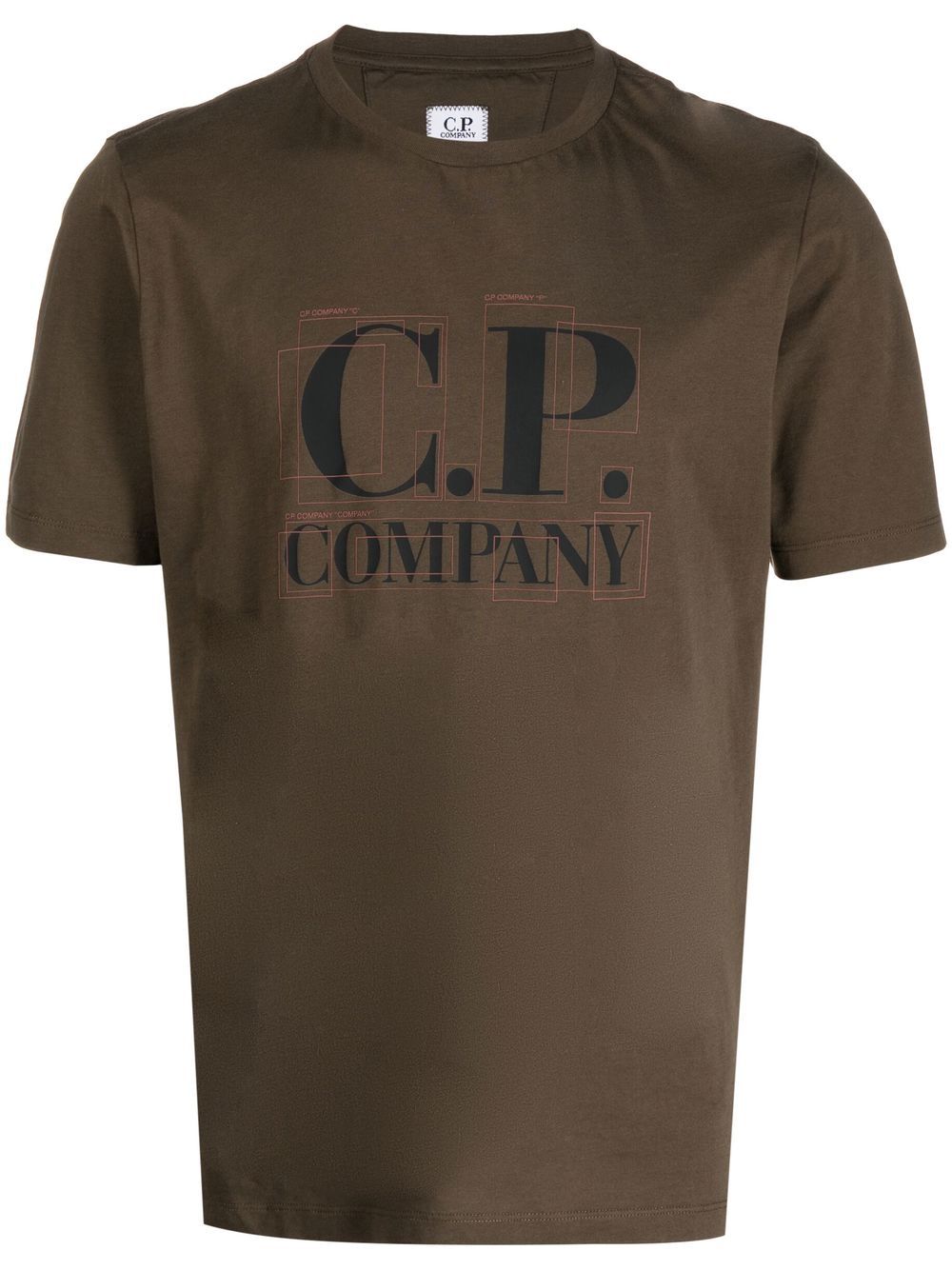 

C.P. Company logo-print short-sleeved T-shirt - Green