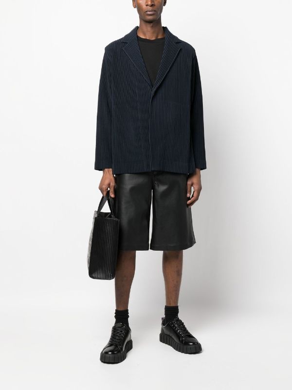 Homme Plissé Issey Miyake プリーツ シングルジャケット - Farfetch