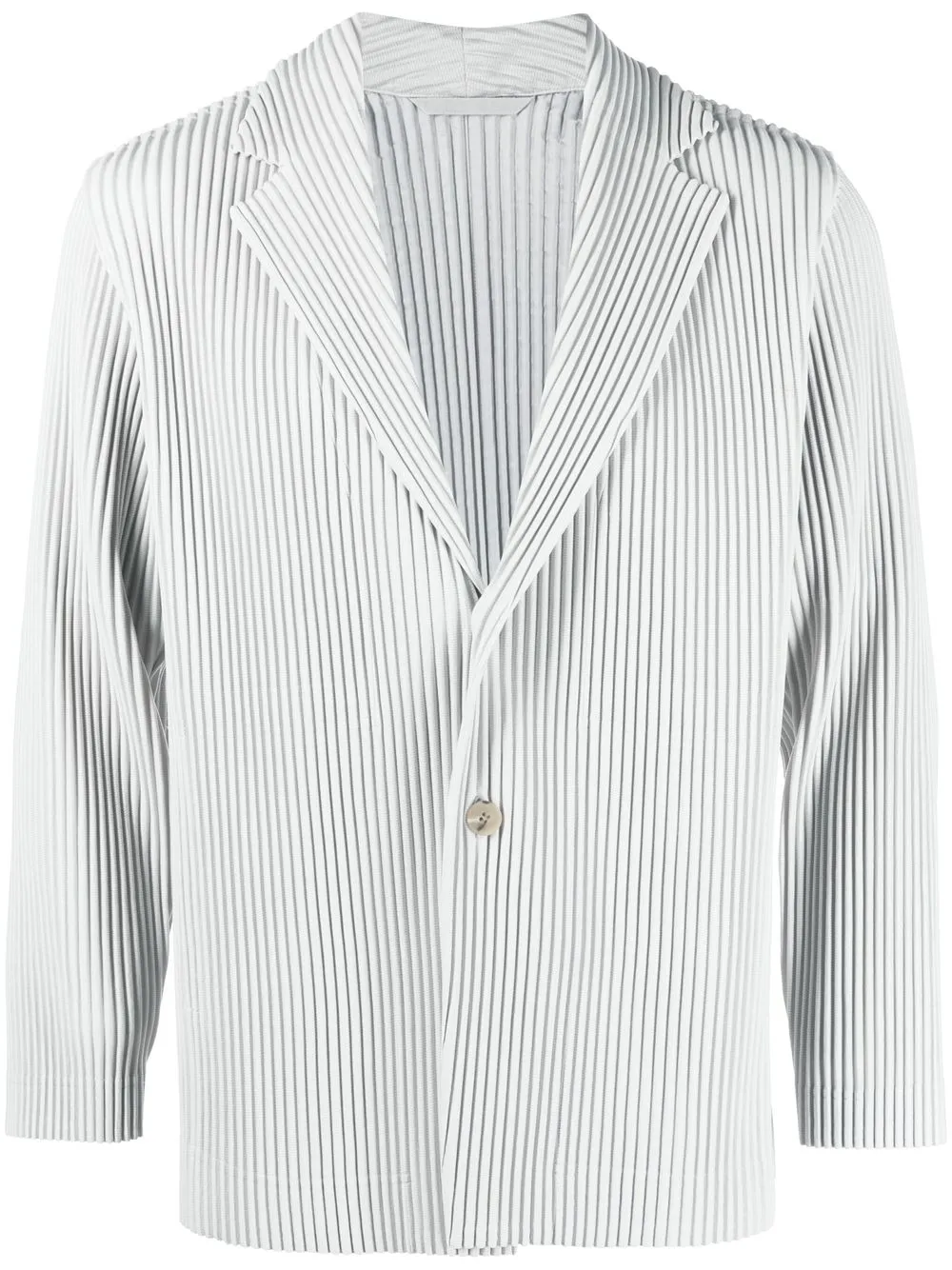 

Homme Plissé Issey Miyake blazer plisado con botones - Gris