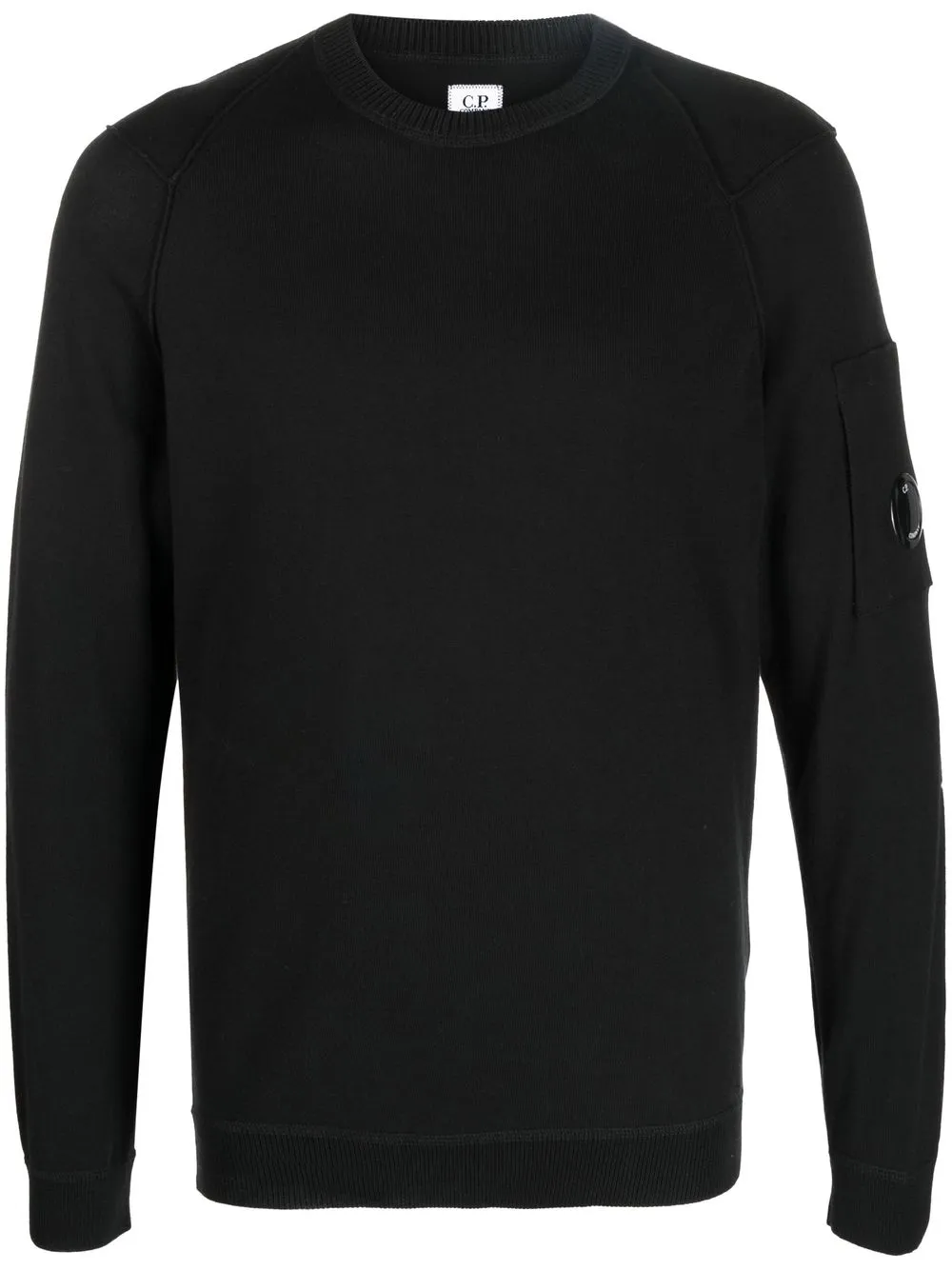 

C.P. Company logo patch detail sweater - Black
