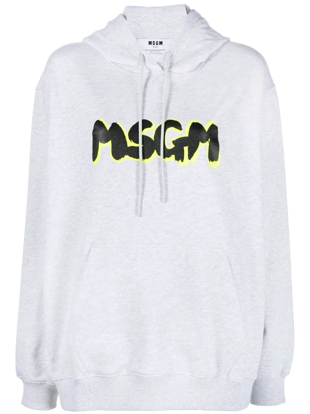 

MSGM logo-print cotton sweatshirt - Grey