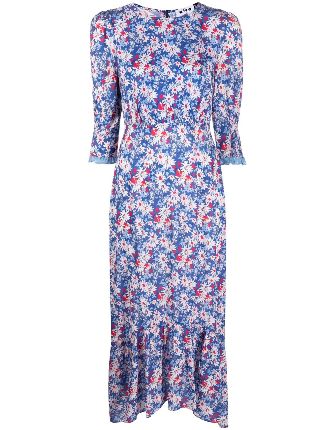 Rixo floral-print Midi Dress - Farfetch