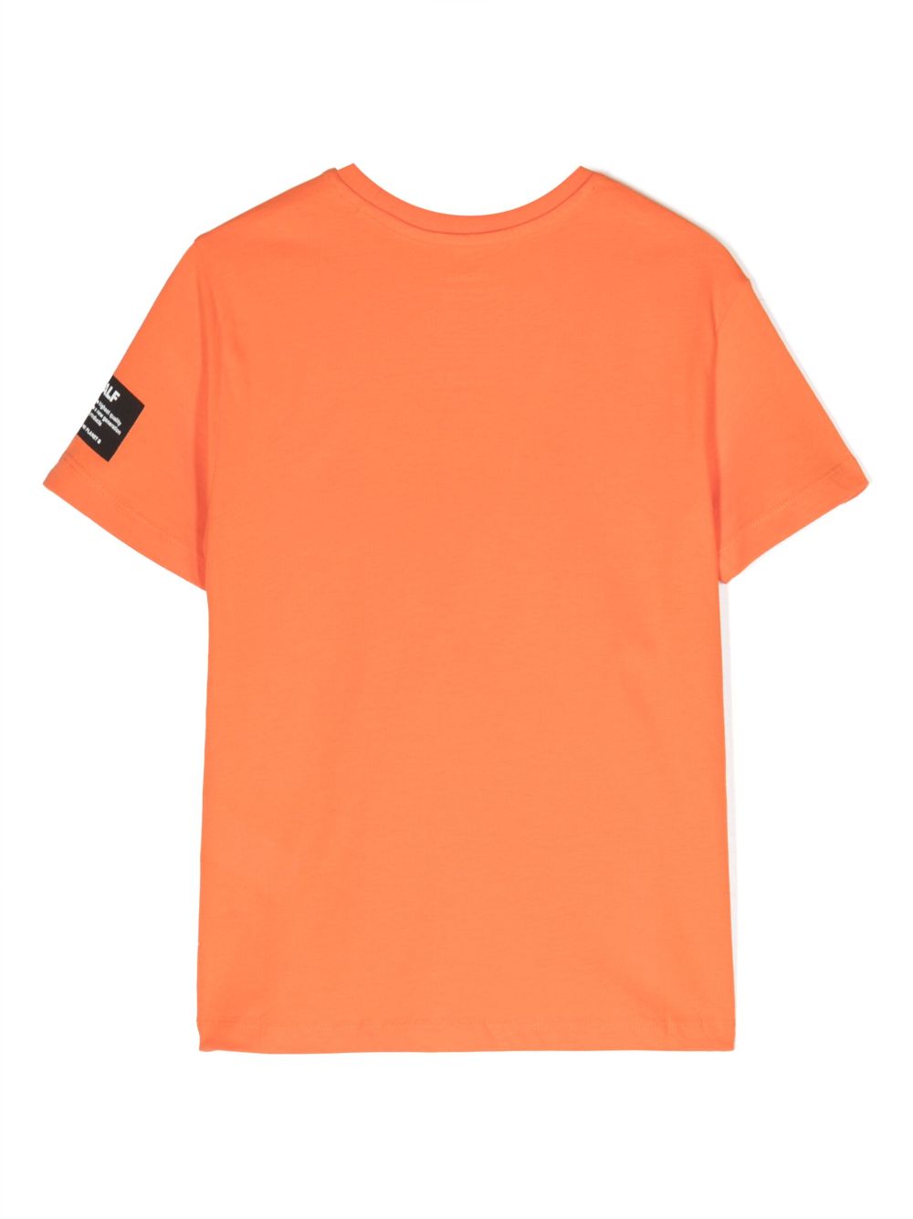 Shop Ecoalf Graphic-print Cotton T-shirt In Orange