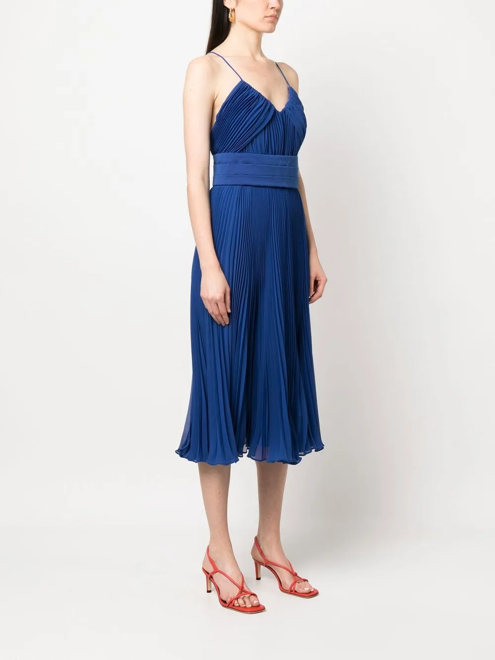 Max Mara Gedrapeerde jurk Blauw