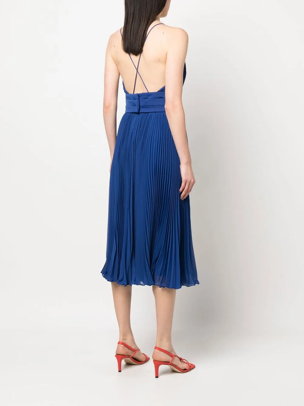 Max Mara Gedrapeerde jurk Blauw