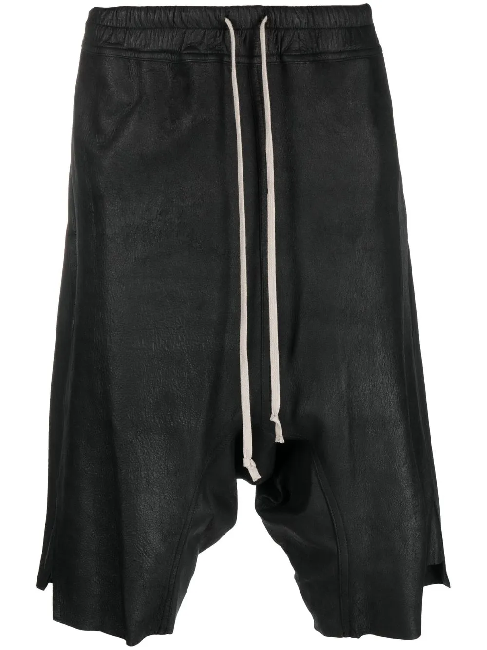 

Rick Owens drawstring-waist drop-crotch shorts - Black