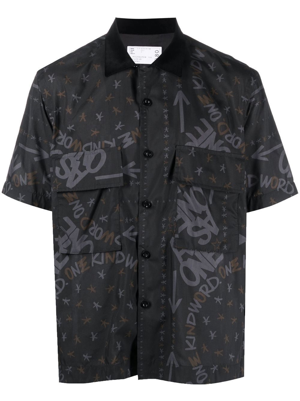 SACAI GRAPHIC-PRINT SHORT-SLEEVE SHIRT