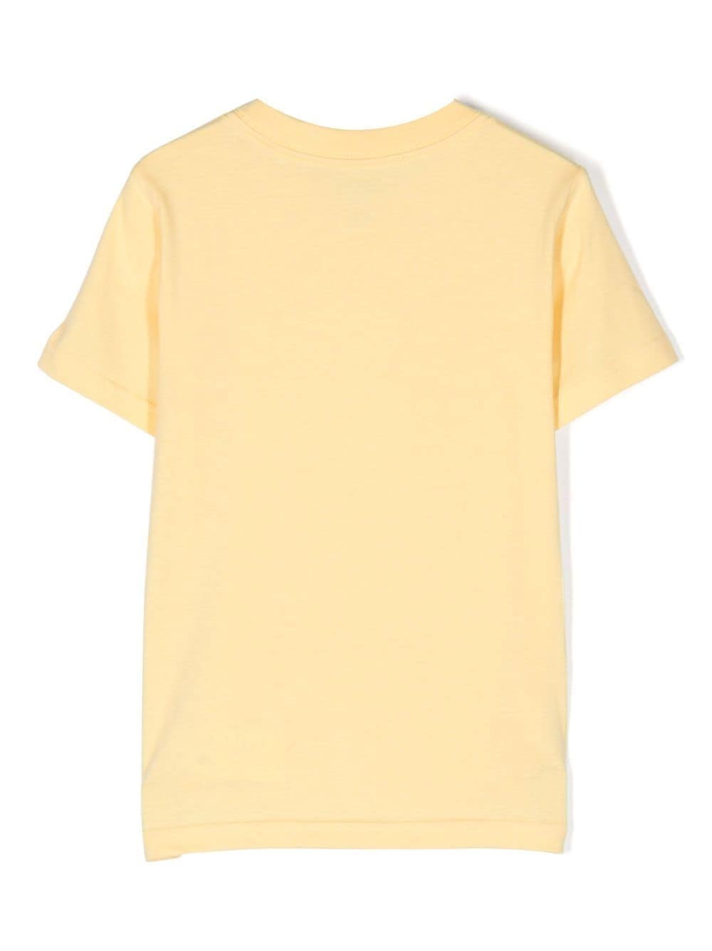 Ralph Lauren Kids T-shirt met teddybeerprint - Geel