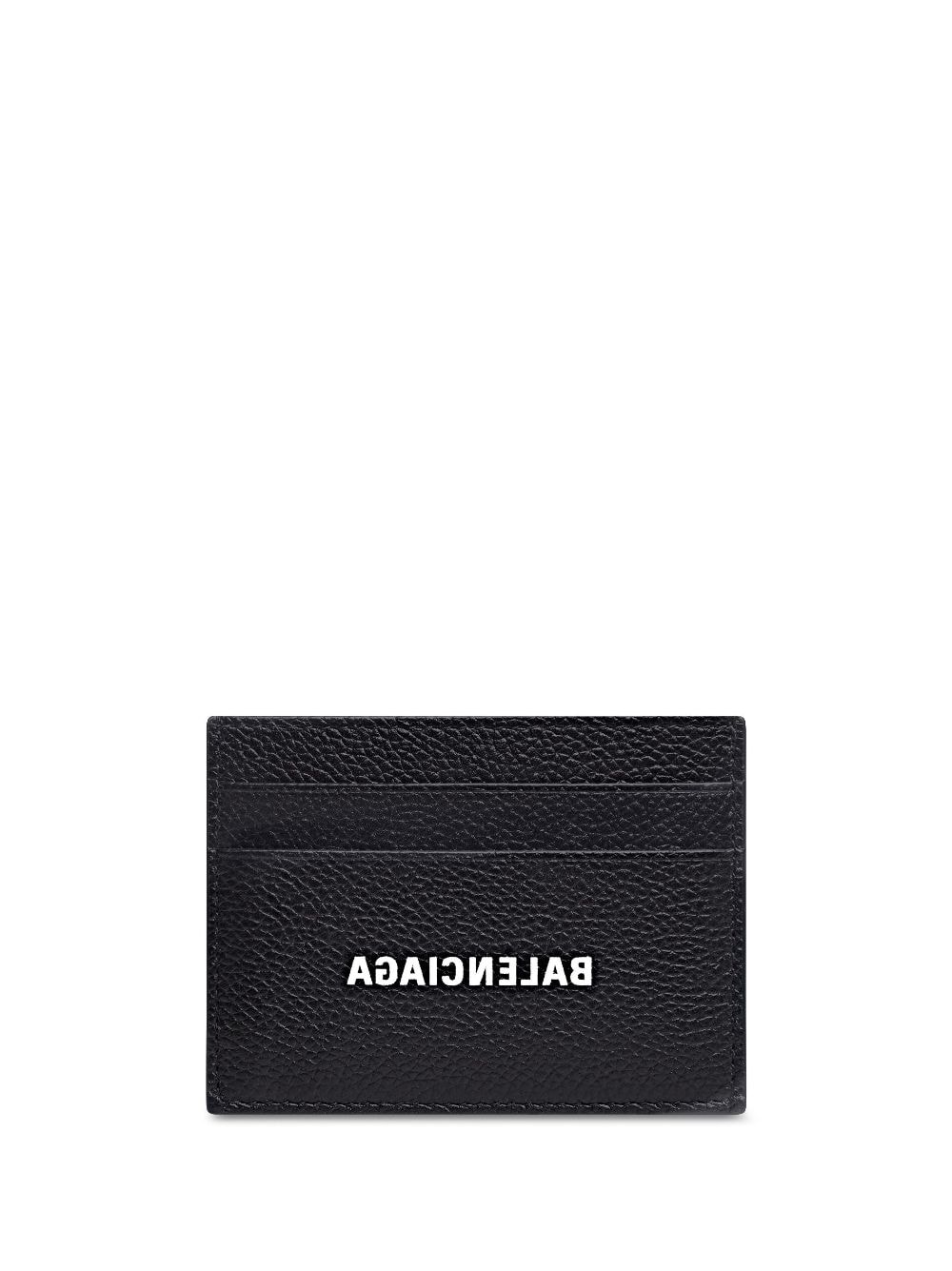 Balenciaga Black Leather Cardholder