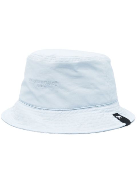 Maison Kitsune logo-detail bucket hat Men