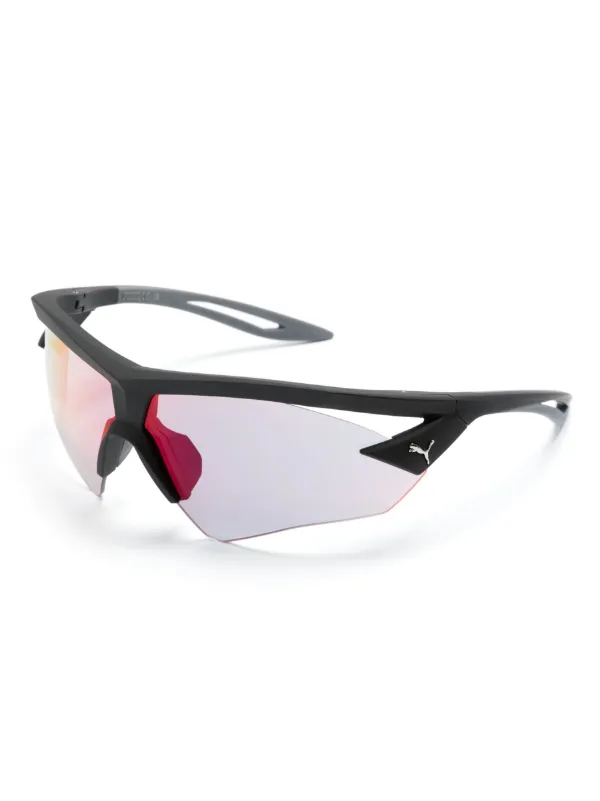 PUMA EYEWEAR オーバーサイズ サングラス | ブラック | FARFETCH JP