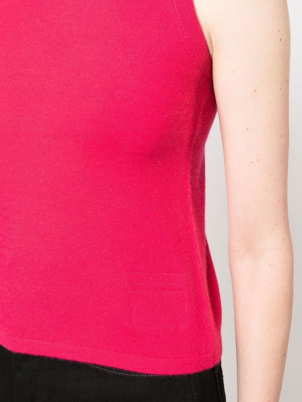 Shop Frenckenberger Cashmere Tank Top In Pink