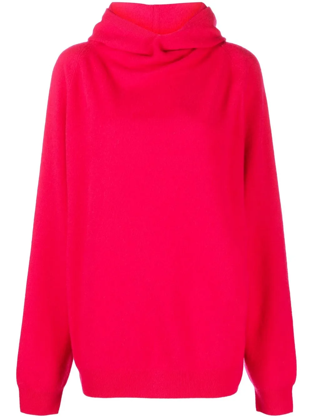 

Frenckenberger cashmere hooded boyfriend sweater - Pink