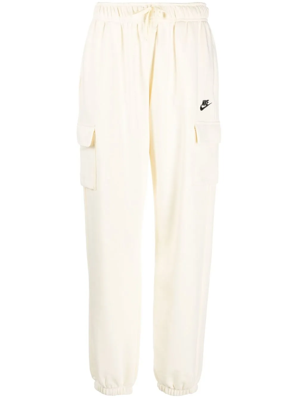 

Nike logo-embroidered track pants - Neutrals