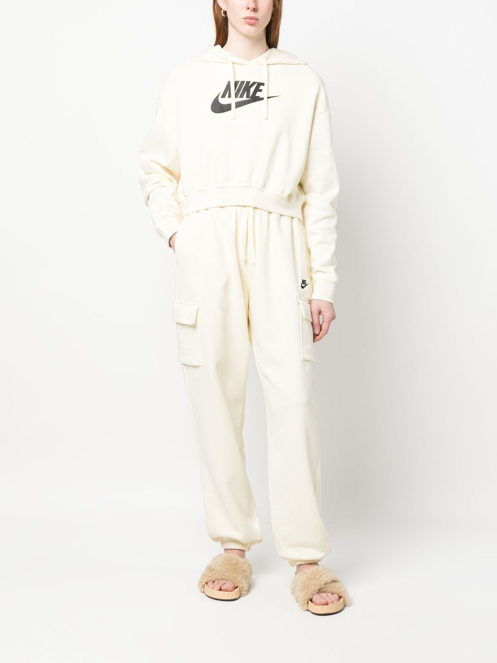 Nike Cropped hoodie - Beige