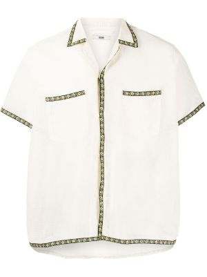 BODE floral-embroidered semi-sheer Shirt - Farfetch